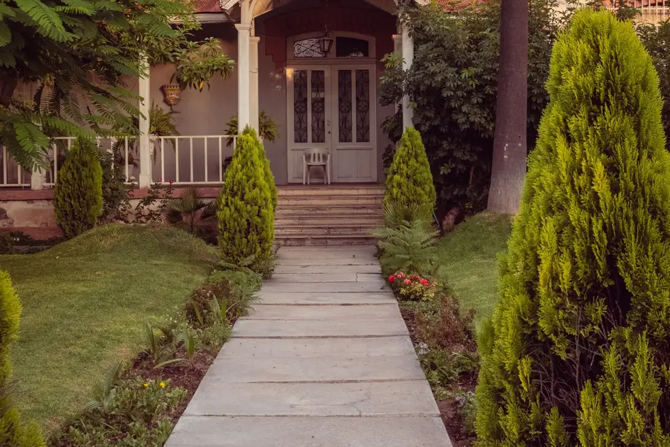 Representative concrete walkways