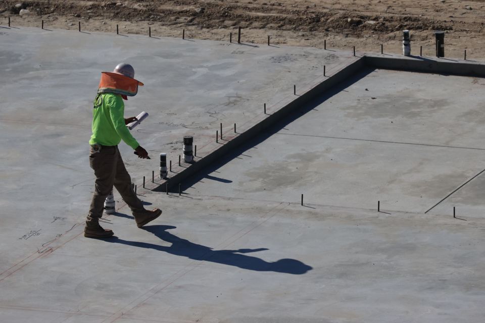 Representative residential slab placement; not a documented Addison project
